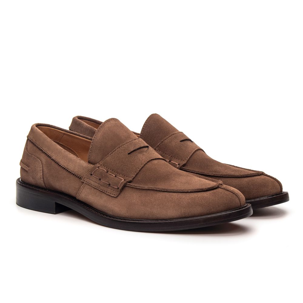 Sapato Loafer Masculino Ancona Camurça Trufa
