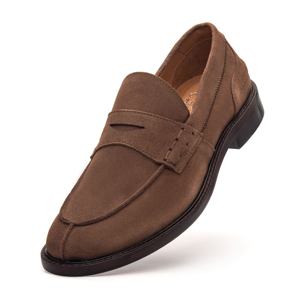Sapato Loafer Masculino Ancona Camurça Trufa