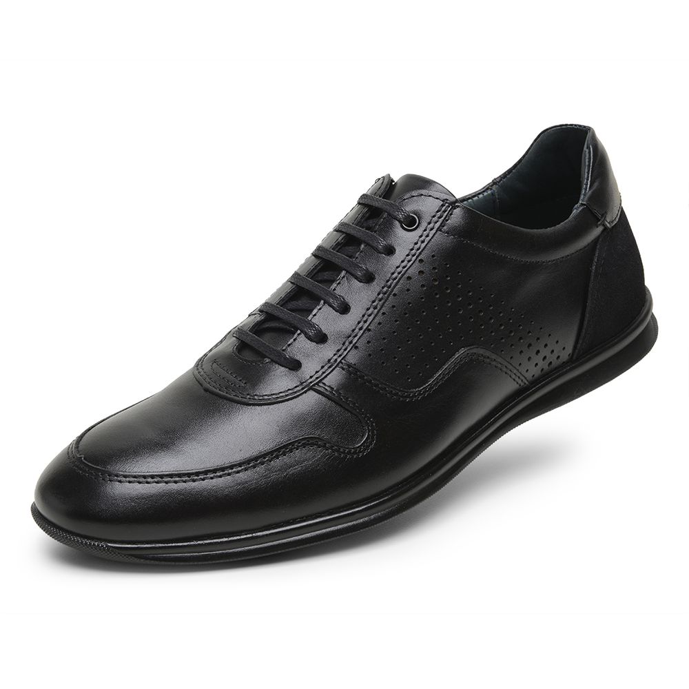 Sapatênis de Couro Preto 5322
