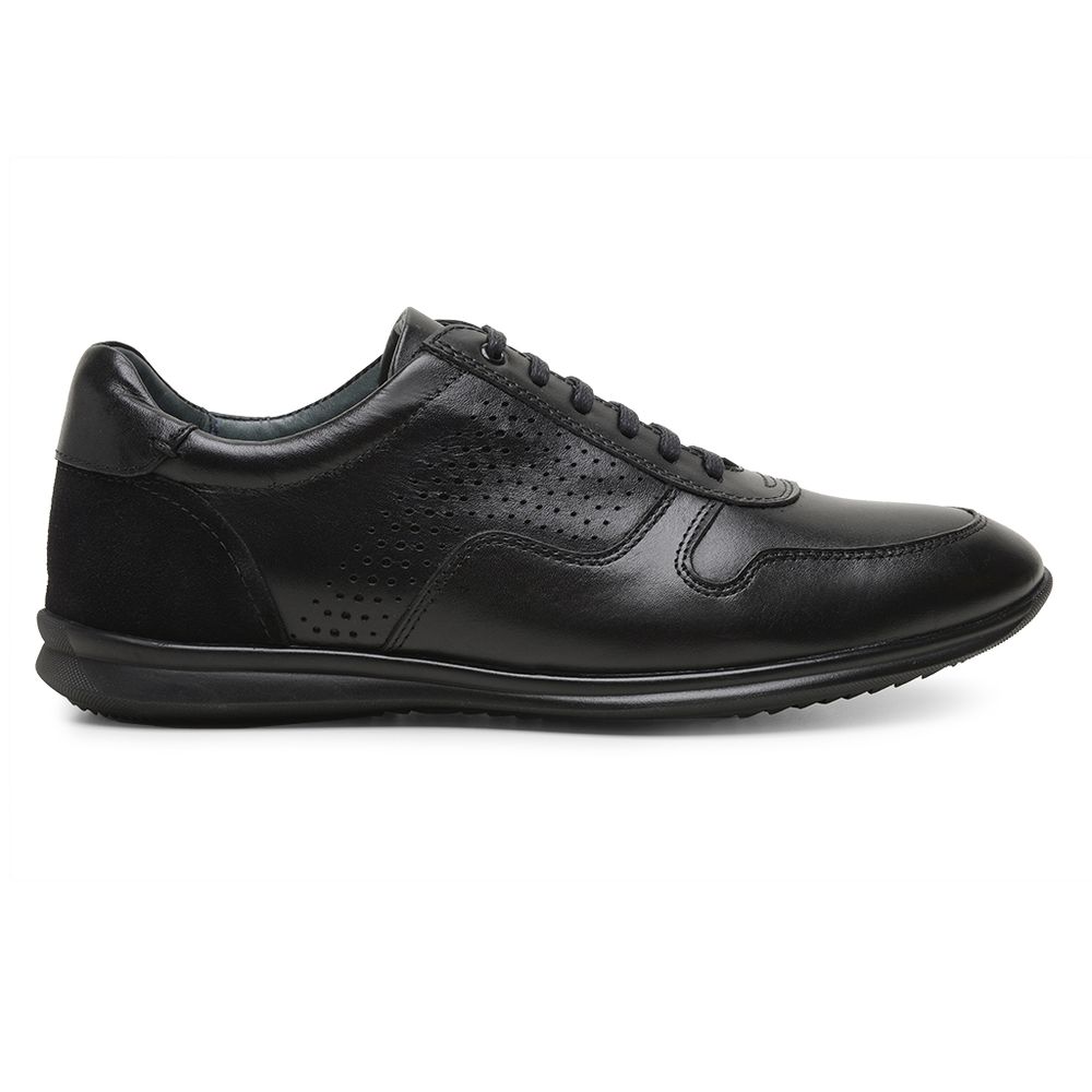 Sapatênis de Couro Preto 5322