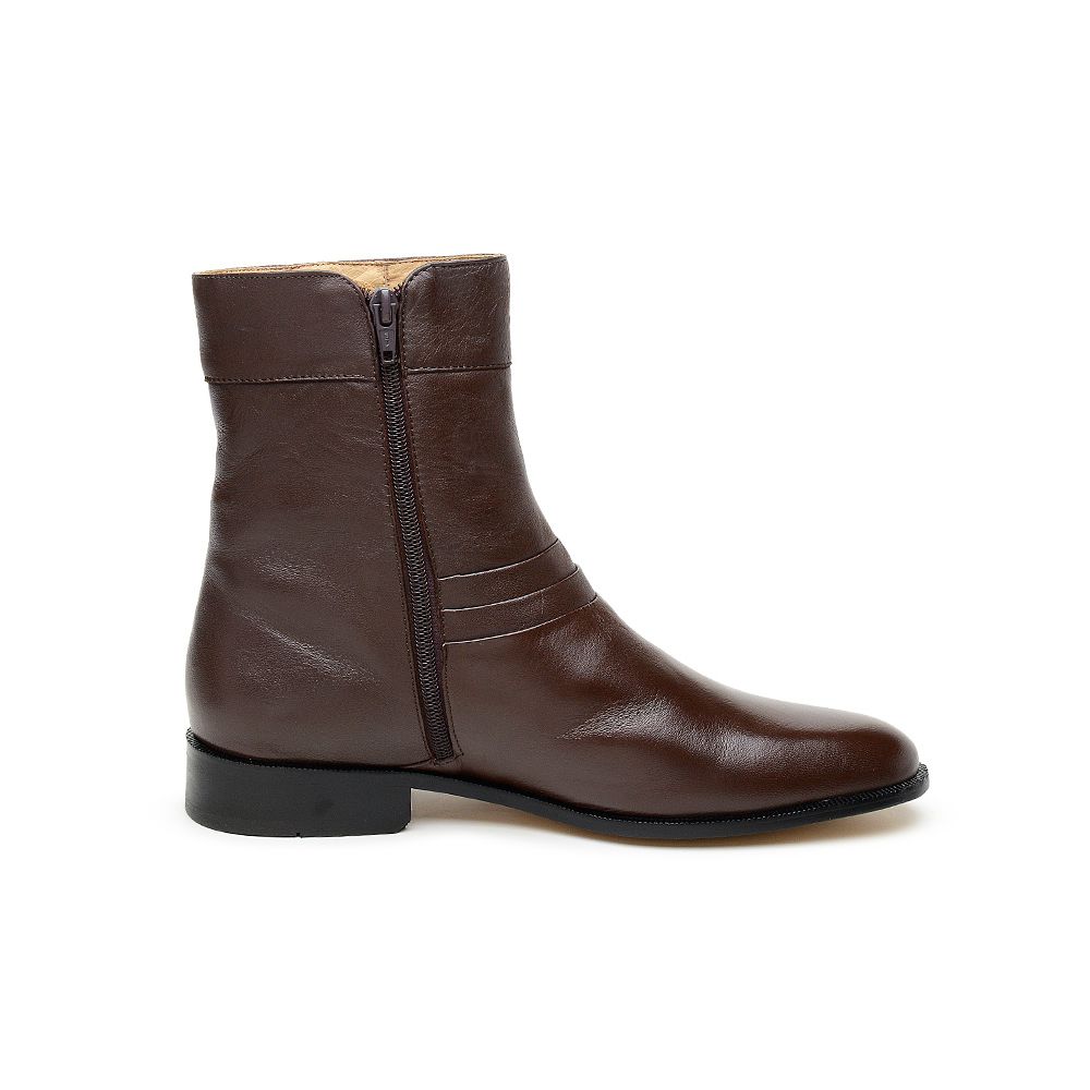 Bota Social Masculina Café 7024