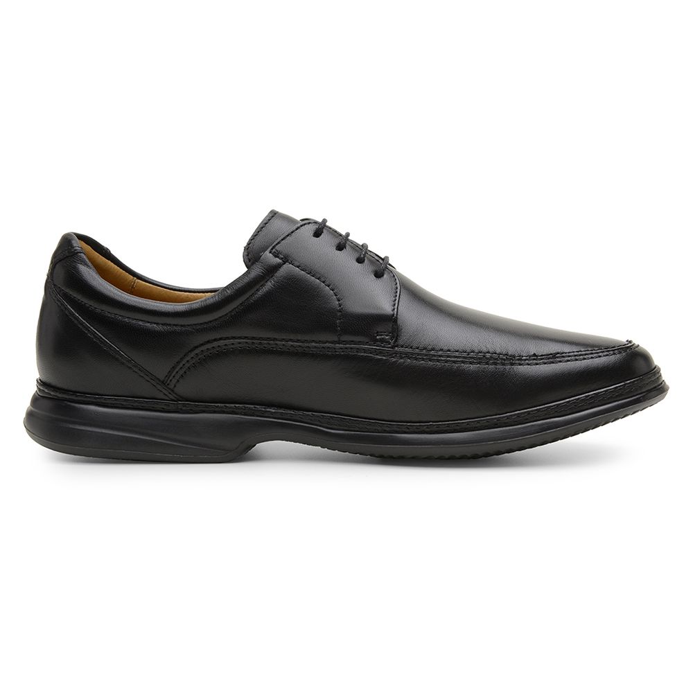 Sapato Casual Ultra-leve de Amarrar Preto 8351