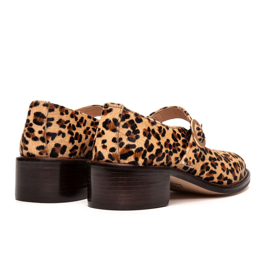 Sapato Boneca Camellia Pelo Animal Print