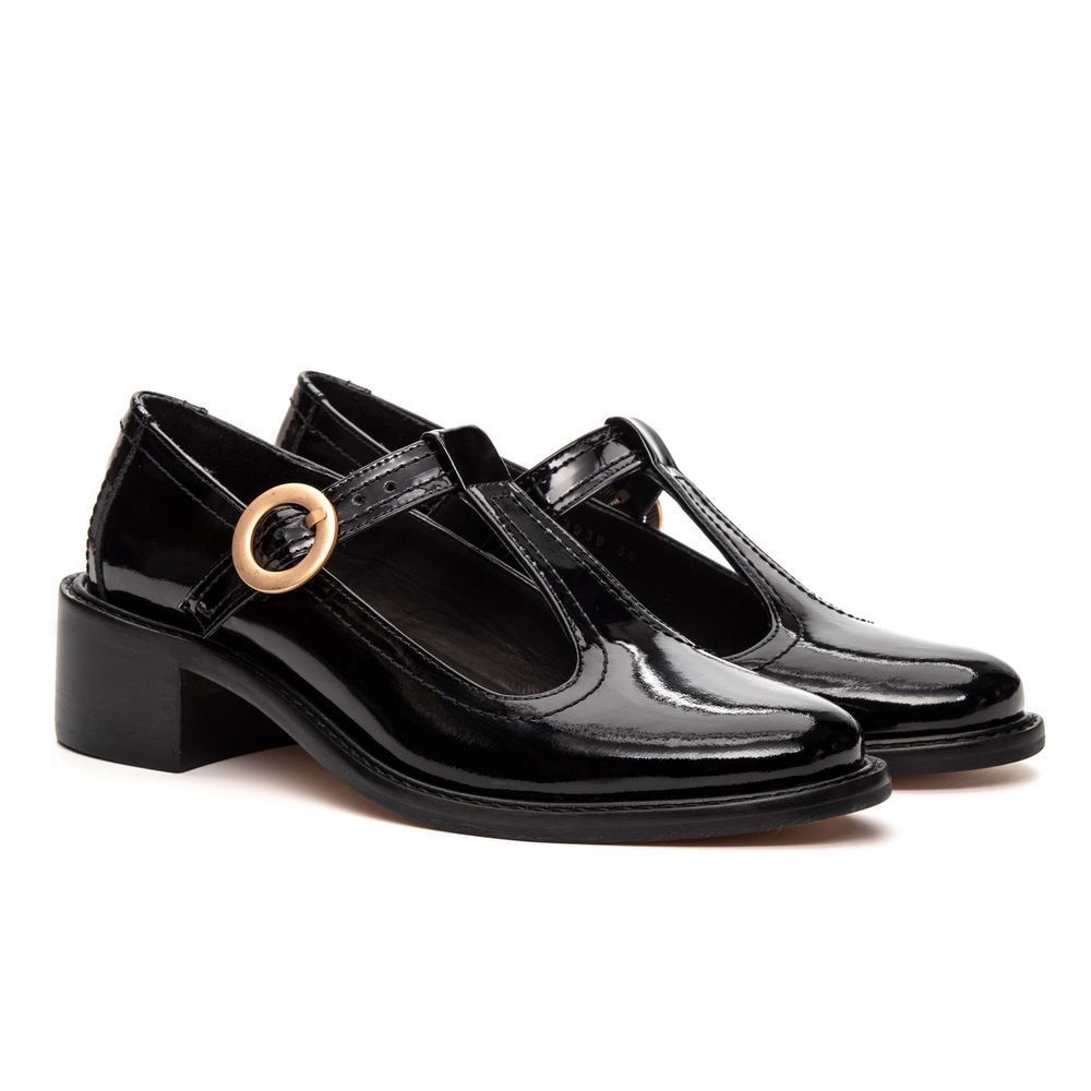 Sapato Boneca Beatrice Verniz Preto