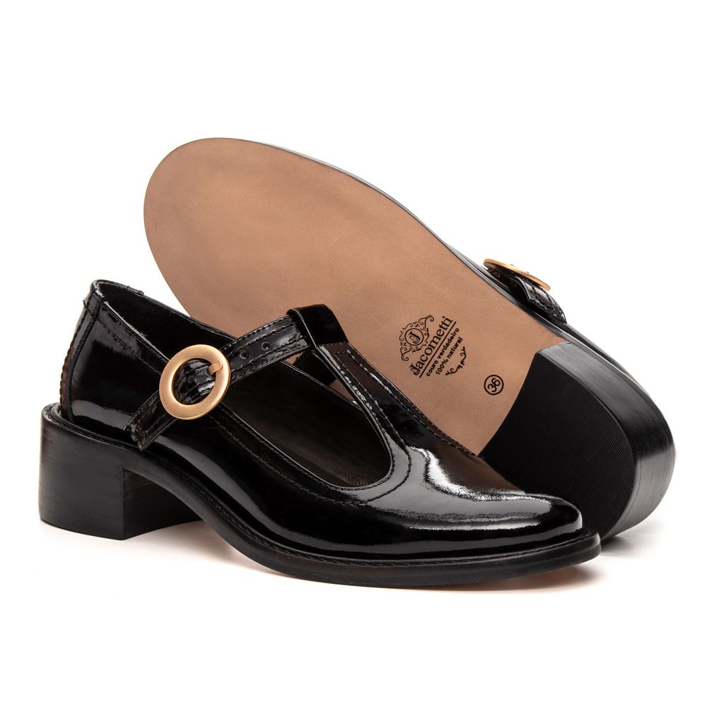 Sapato Boneca Beatrice Verniz Preto