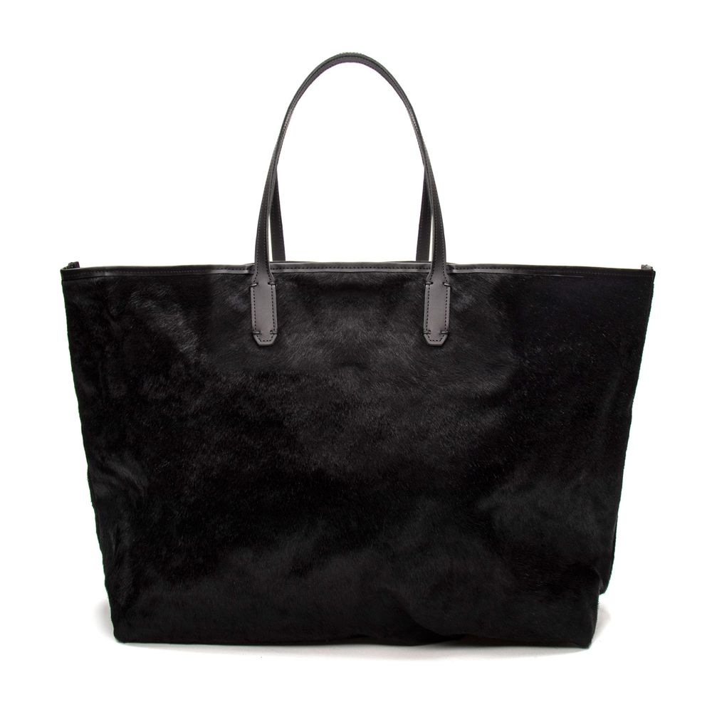 Bolsa Feminina Rina Pelo Preto Grande