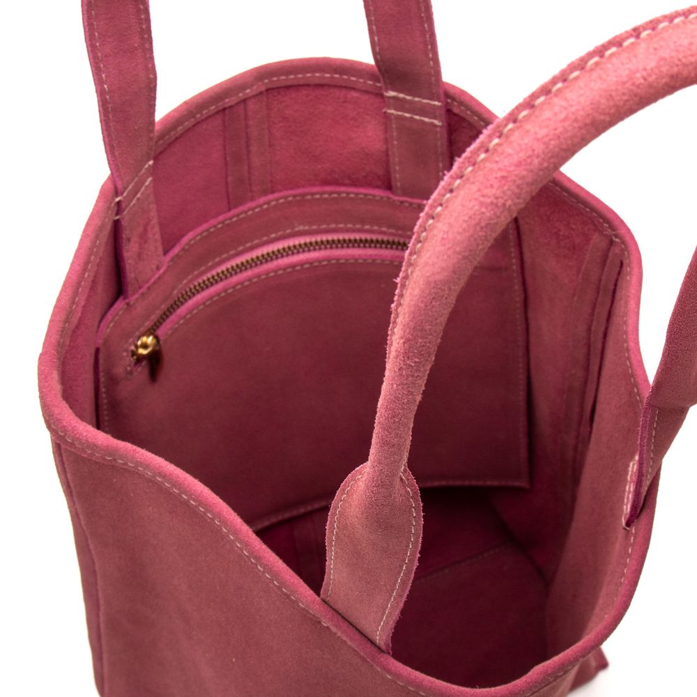 Bolsa Lella Camurça Rosa