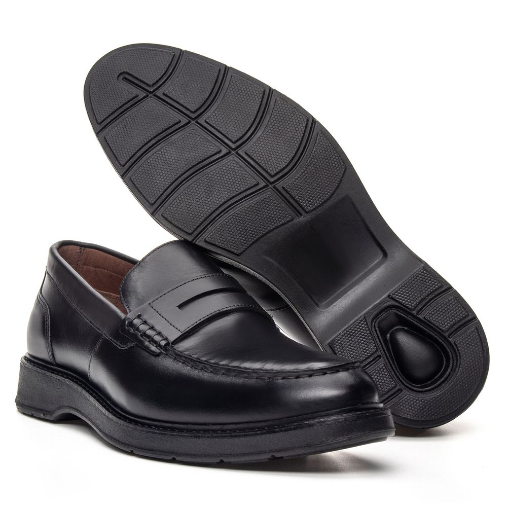 Mocassim Casual Trentino Preto