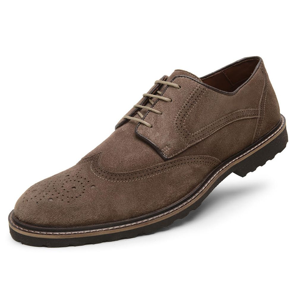 Sapato Casual Masculino Derby Marrom escuro Bro002