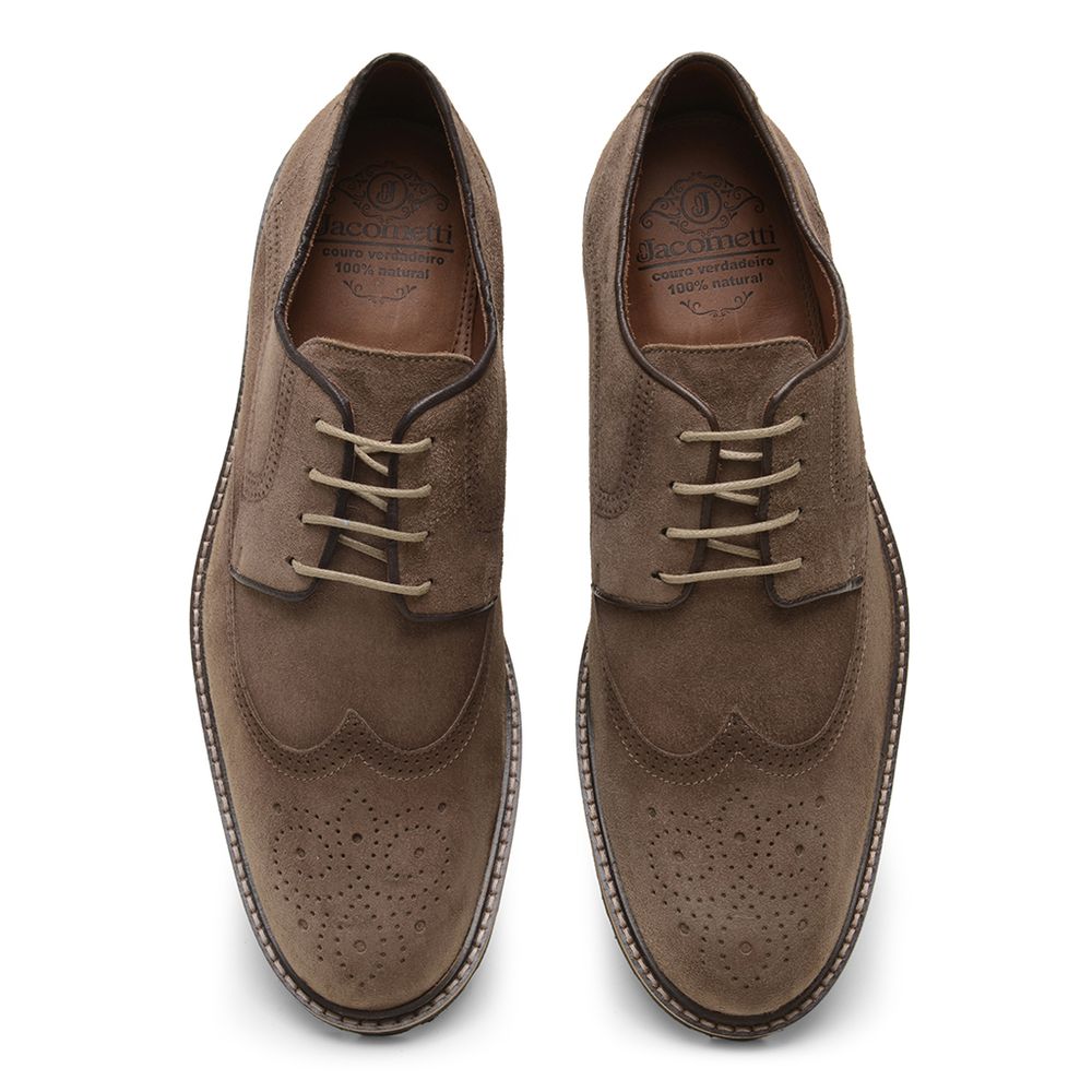 Sapato Casual Masculino Derby Marrom escuro Bro002