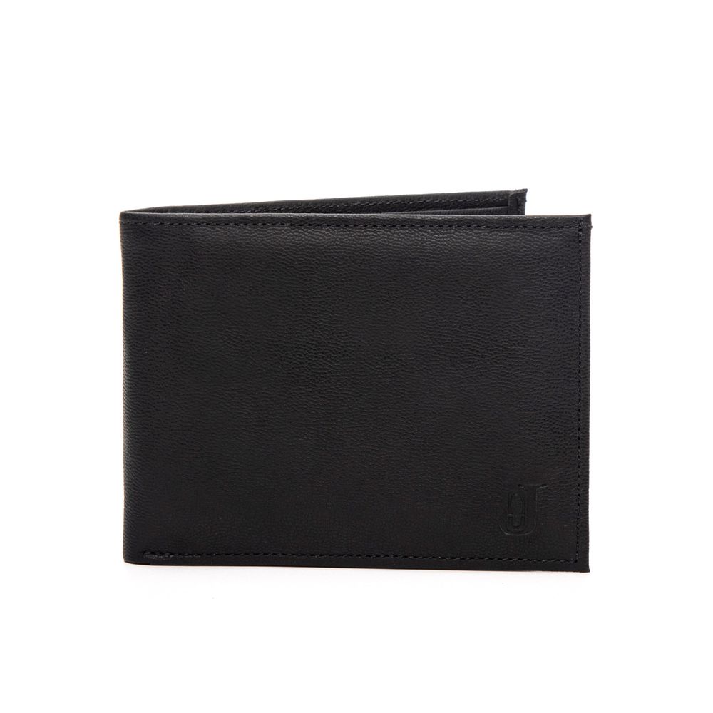 Carteira Masculina Lucca em Couro Preto – Carteira e Porta-Cartões 2 em 1