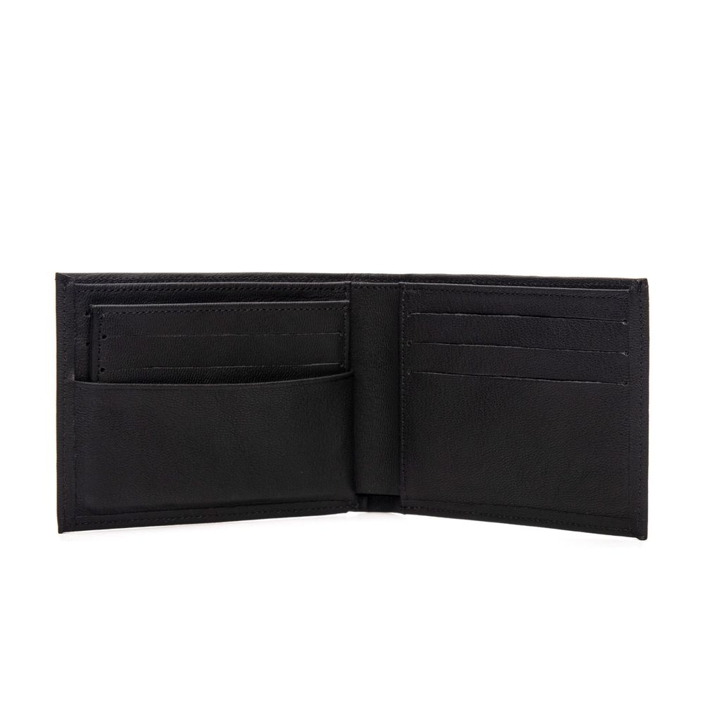Carteira Masculina Dante em Couro Preto – Carteira e Porta-Cartões 2 em 1