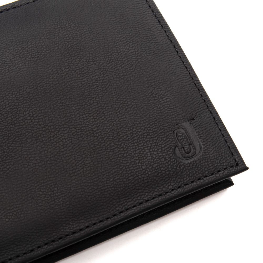 Carteira Masculina Gianni em Couro Preto – Carteira e Porta-Cartões 2 em 1