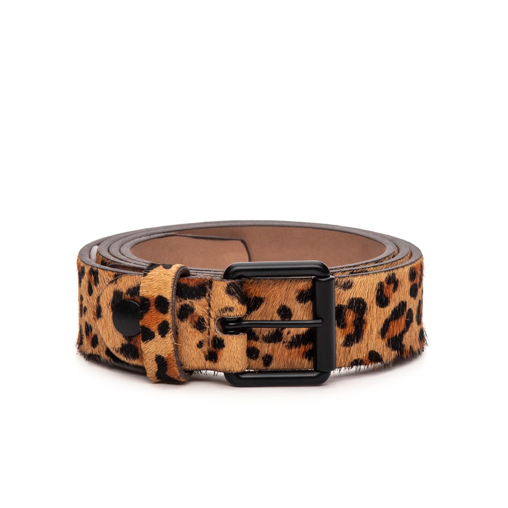 Cinto de Couro Piazza Couro Animal Print