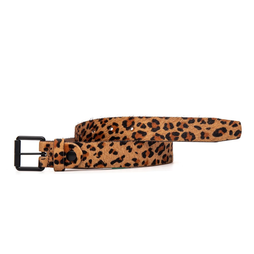 Cinto de Couro Piazza Couro Animal Print