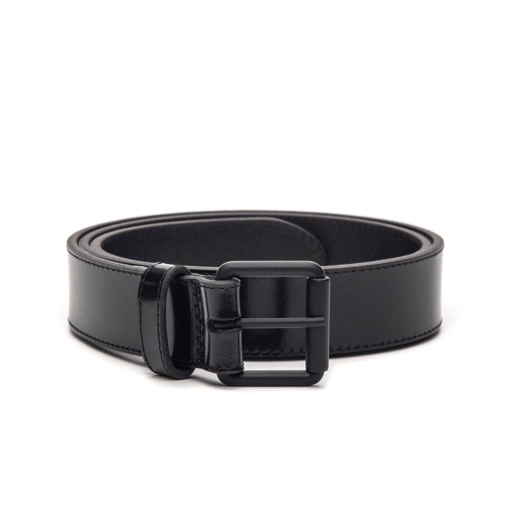 Cinto de Couro Robinia Verniz Preto