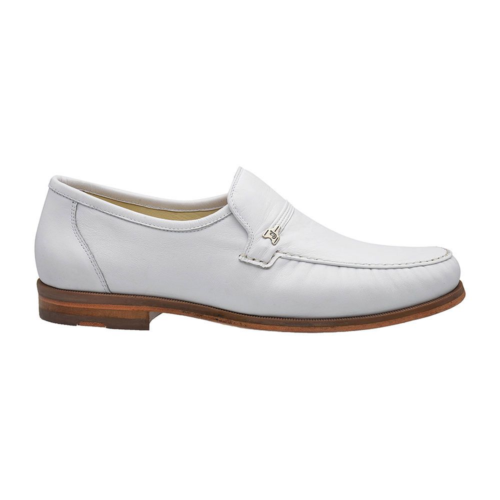 Tamanho Especial Clássico Mocassim Branco 001
