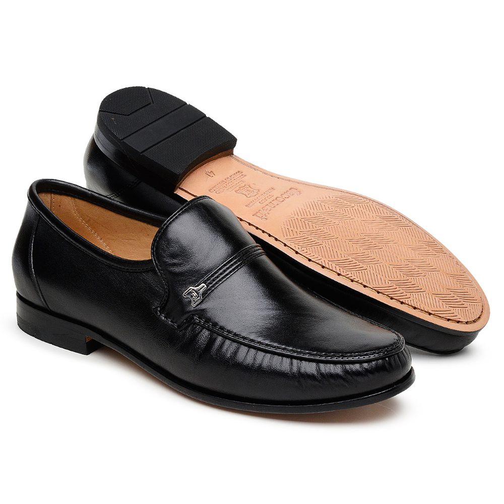 Tamanho Especial Clássico Mocassim Preto 001