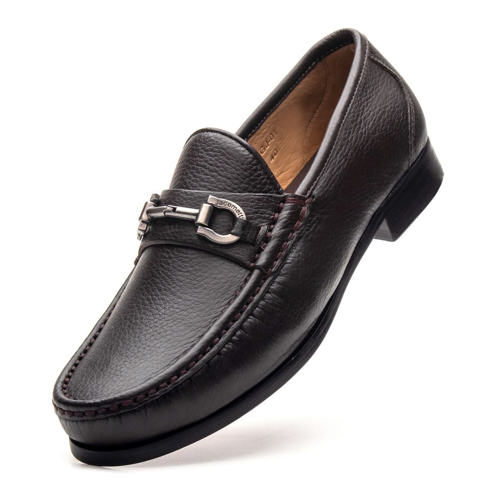 Mocassim Monaco Café Floater Solado De Couro