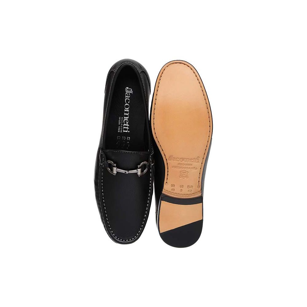 Mocassim Casual Calf Preto Gj01