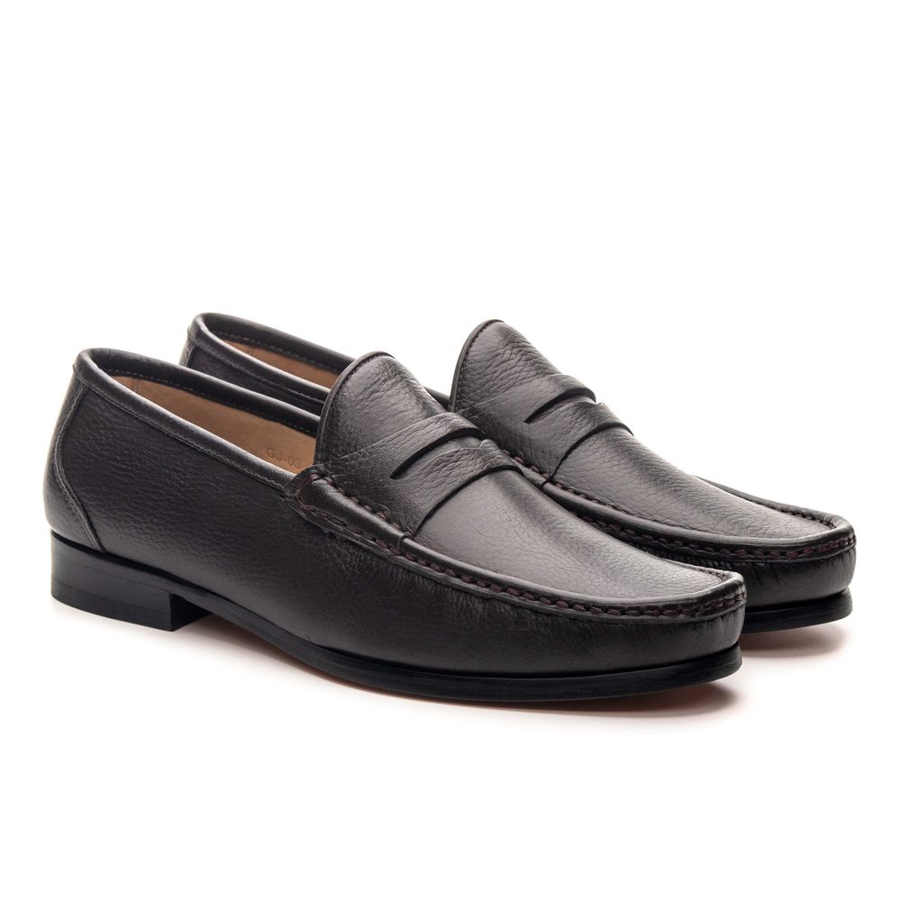 Mocassim Giacomo Café Floater Solado de Couro