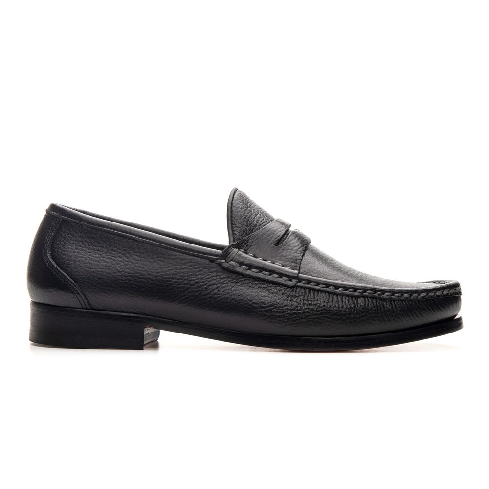 Mocassim Giacomo Preto Floater Solado de Couro