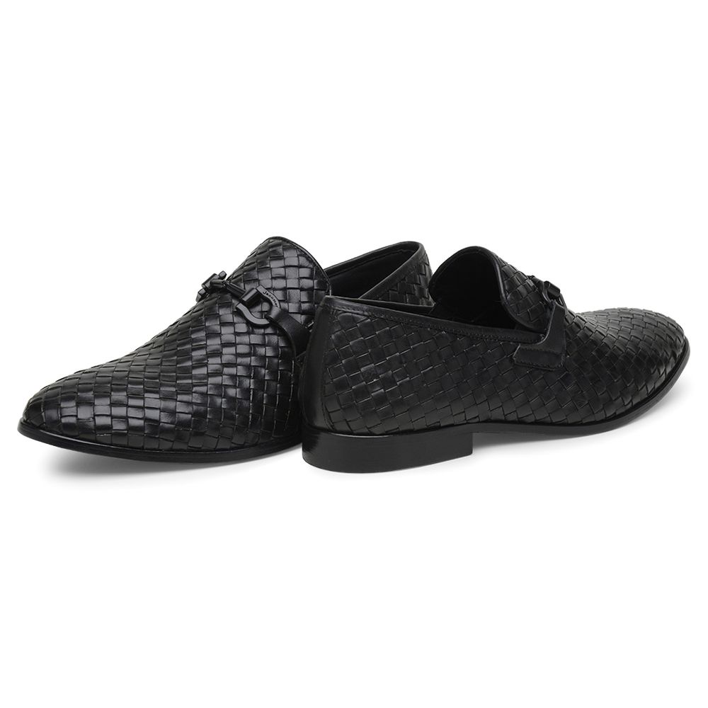 Mocassim Masculino Couro Tressê Preto GS01