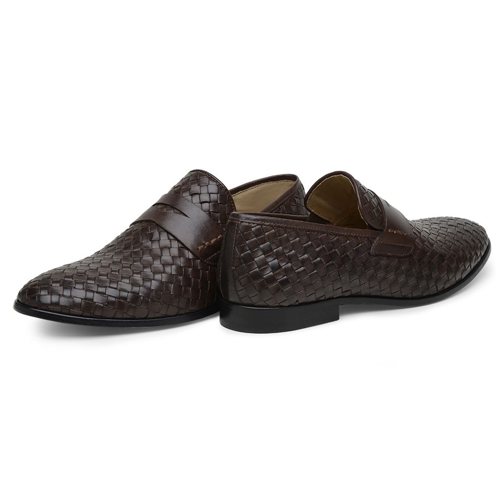 Mocassim Masculino Couro Tressê Chocolate GS03