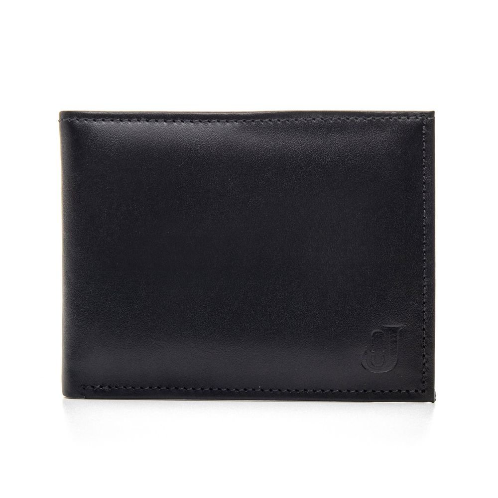 Carteira Masculina Porta Cartão de Couro 5015 Preta