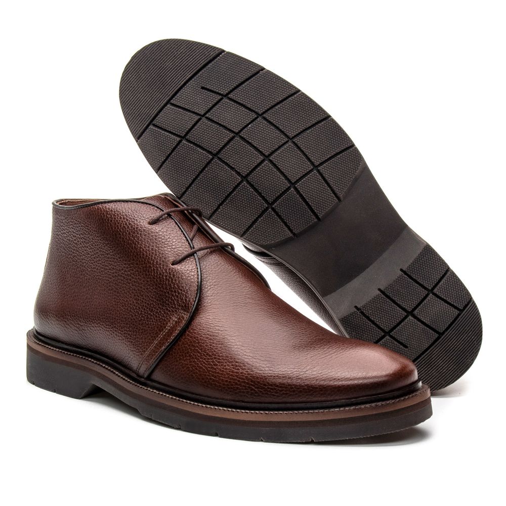 Bota Masculina Casual Tan HTR019