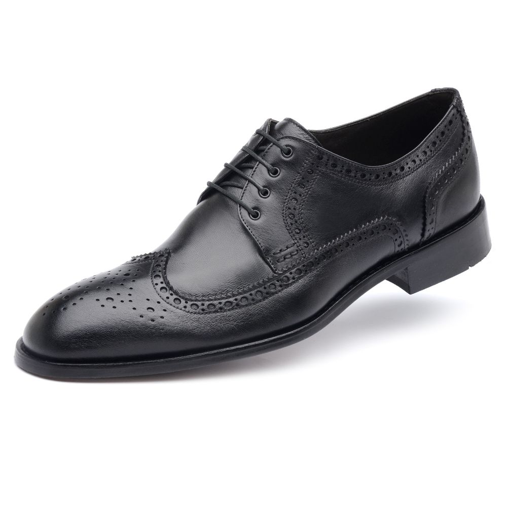 Derby Brogue Scatamacchia Preto LD05