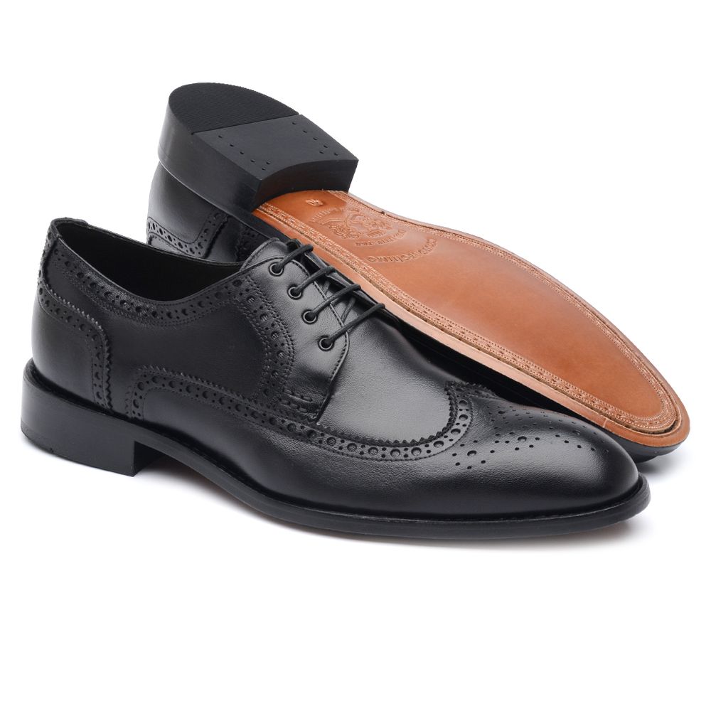 Derby Brogue Scatamacchia Preto LD05
