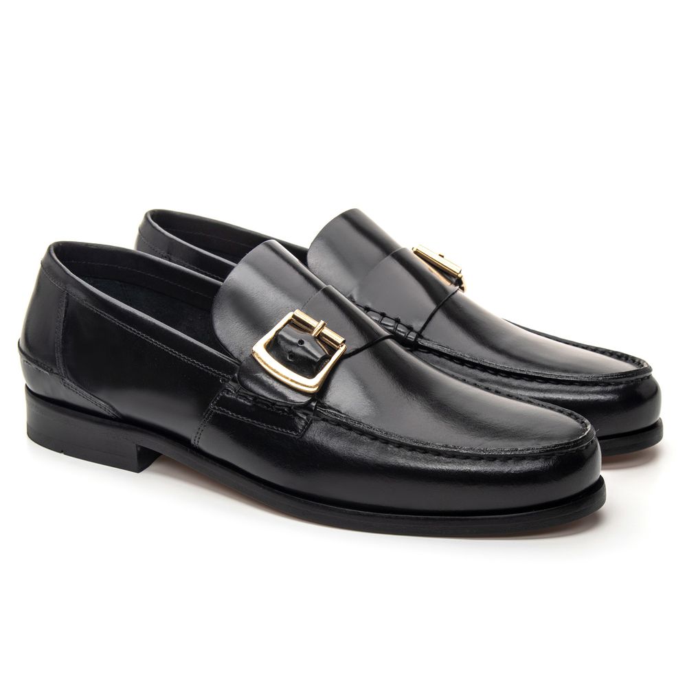 Mocassim Argentino Masculino LF02 Preto | JACOMETTI