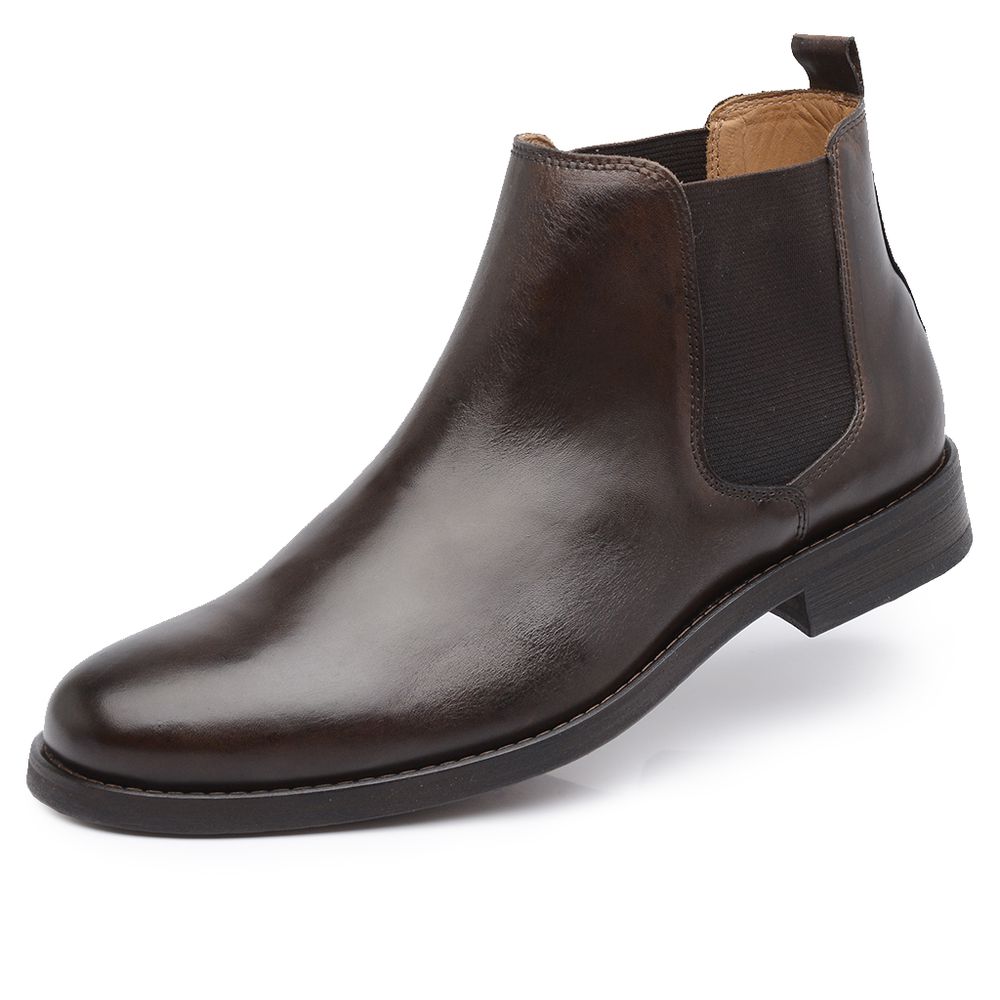 Bota Chelsea Masculina Moca Lvl002