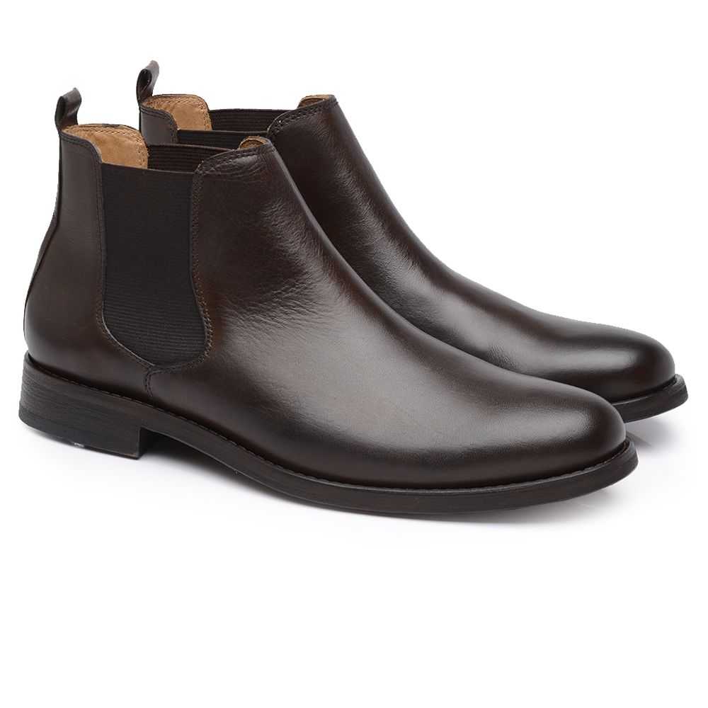 Bota Chelsea Masculina Moca Lvl002