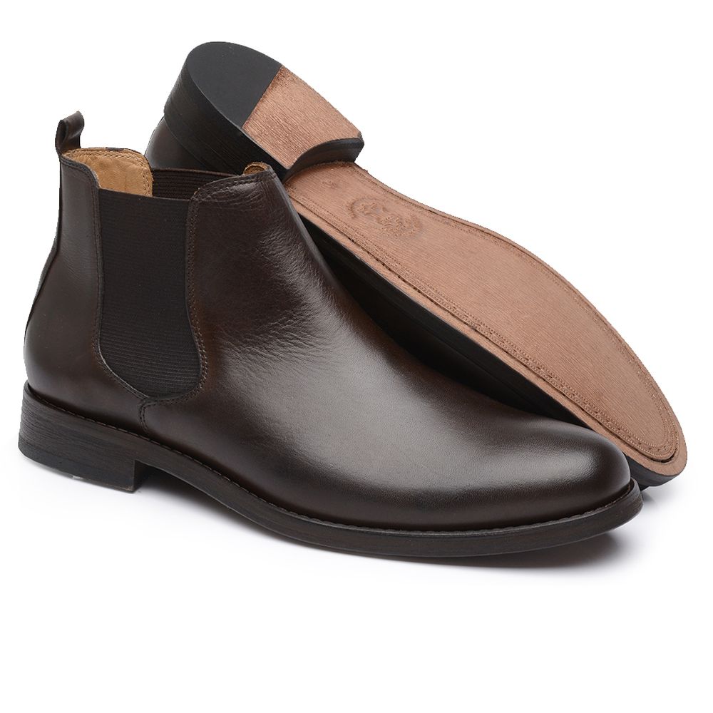 Bota Chelsea Masculina Moca Lvl002