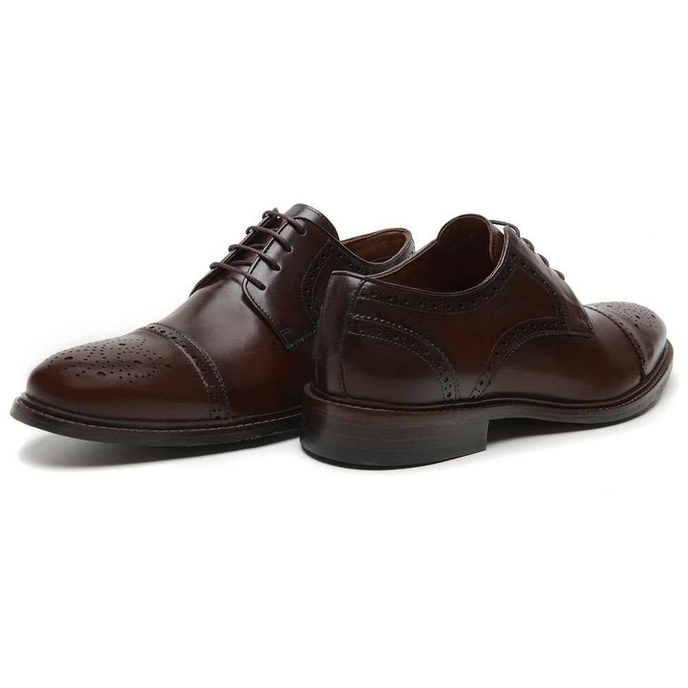 Sapato Derby Brogue Treviso Café