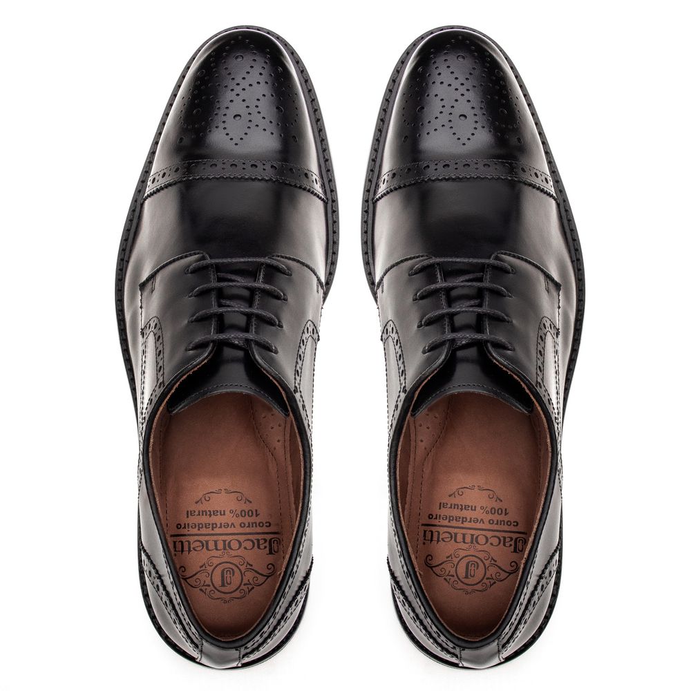 Sapato Derby Brogue Treviso Preto 