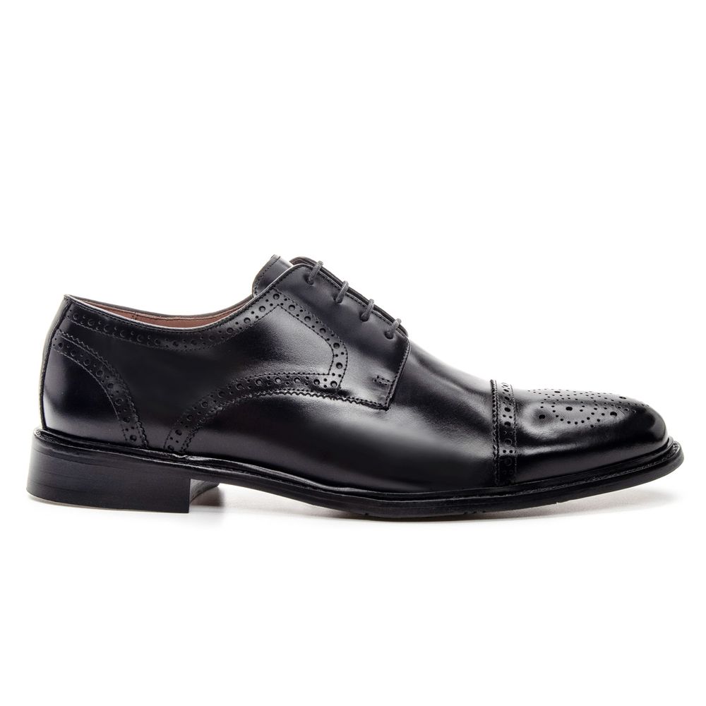 Sapato Derby Brogue Treviso Preto 