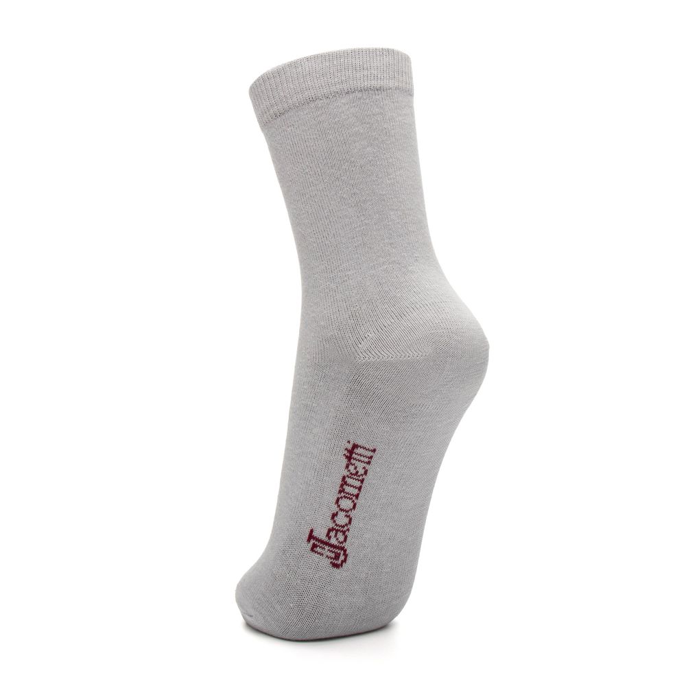 Meia de Algodão Cano Alto Off White