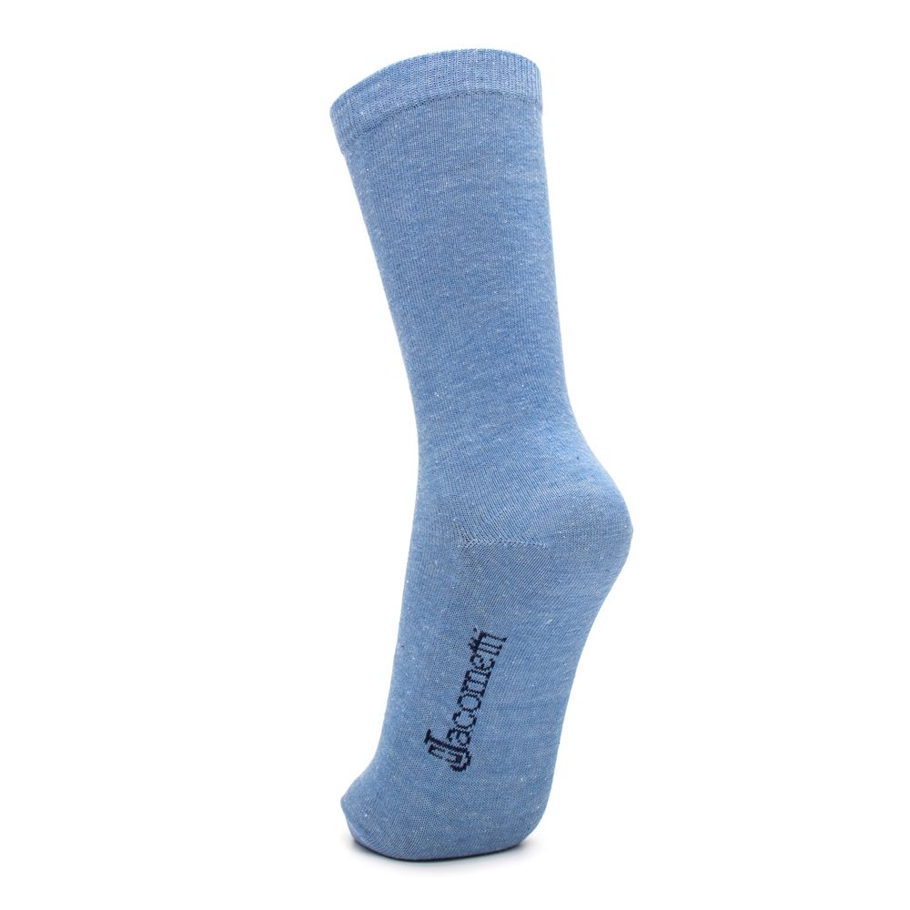 Meia de Algodão Cano Alto 3/4 Azul Claro