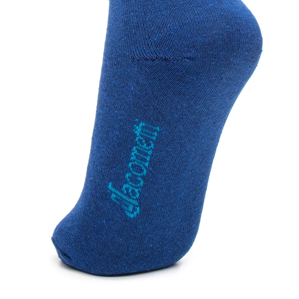 Meia de Algodão Cano Alto 3/4 Azul Escuro