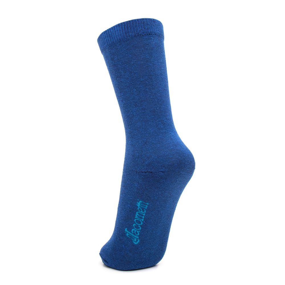 Meia de Algodão Cano Alto 3/4 Azul Escuro