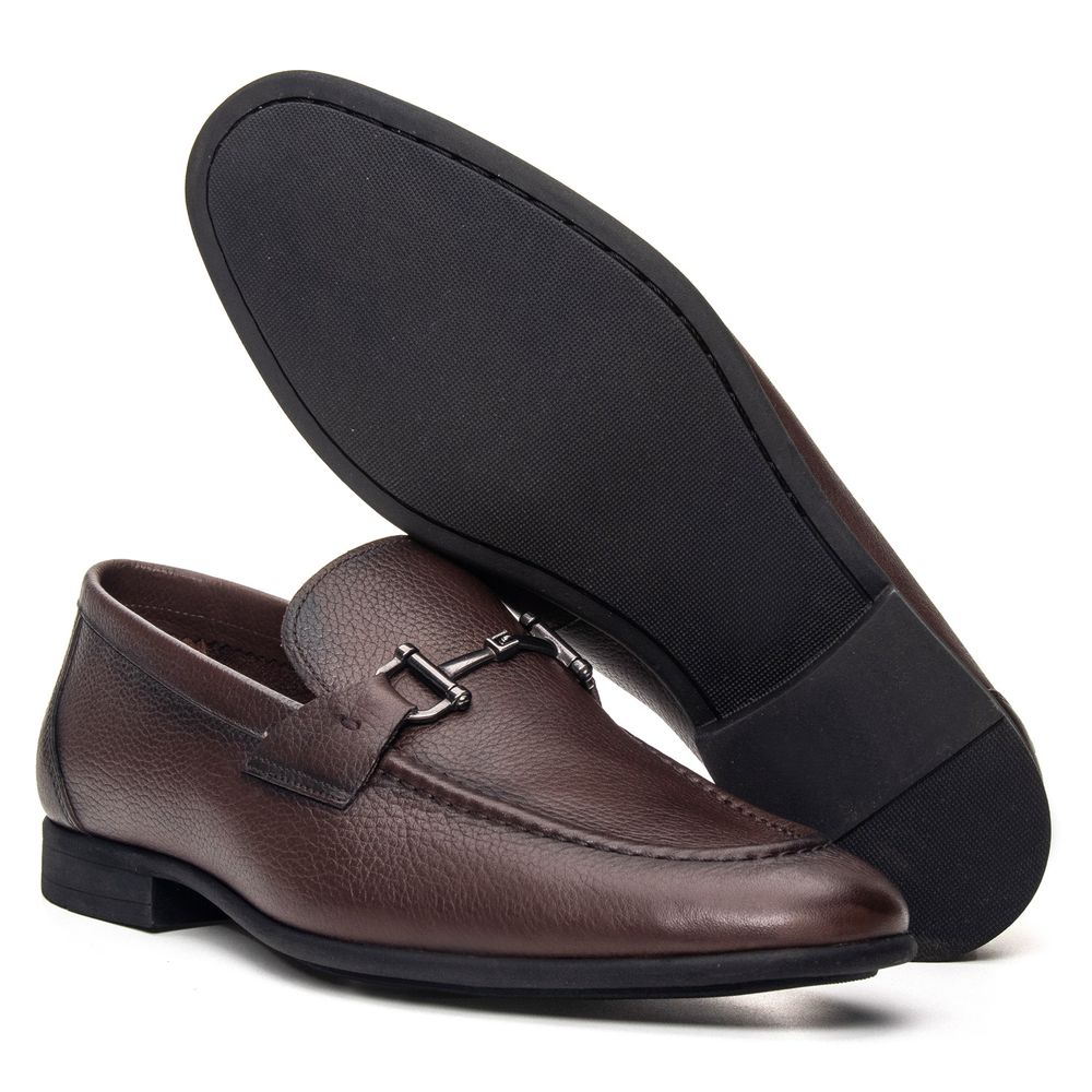 Mocassim Mantova Café Solado de Borracha