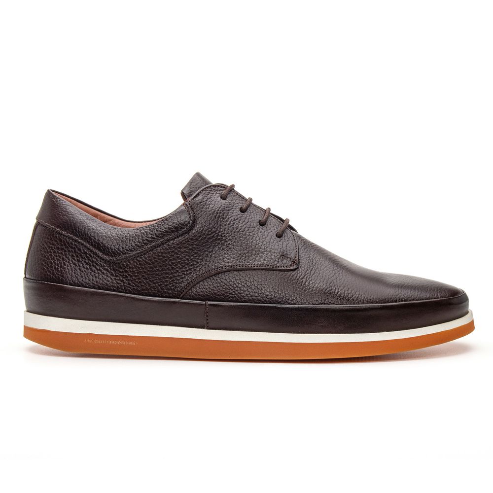 Sapato Casual de Couro Chocolate P32