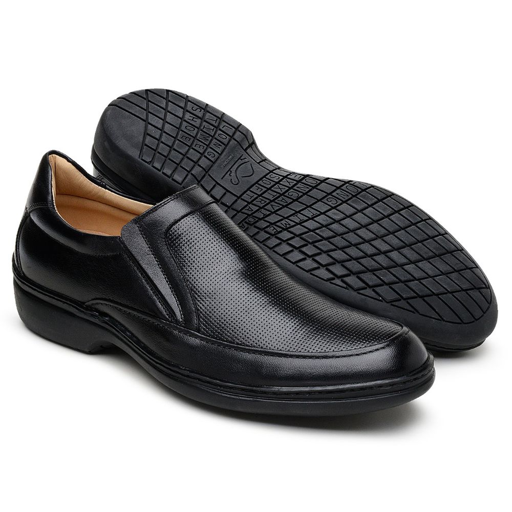 Sapato Casual Masculino Long Time Preto SC04
