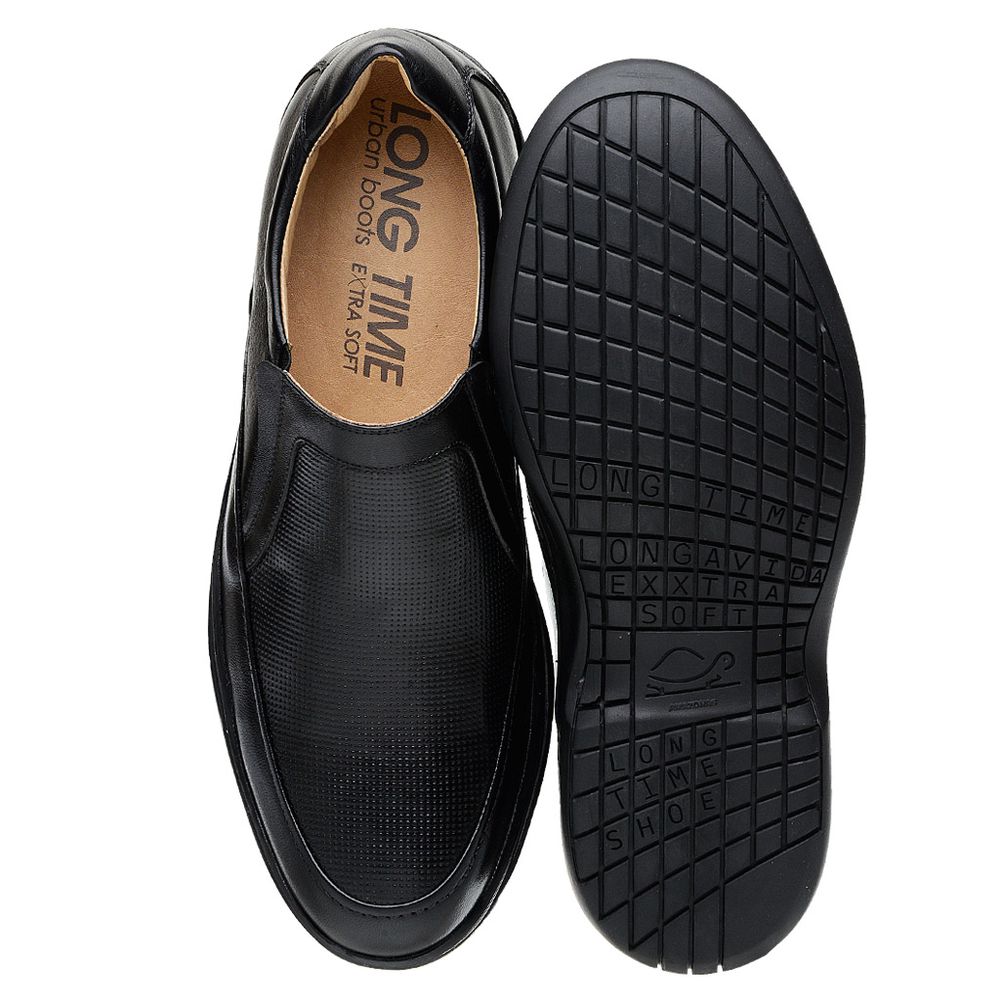 Sapato Casual Masculino Long Time Preto SC04