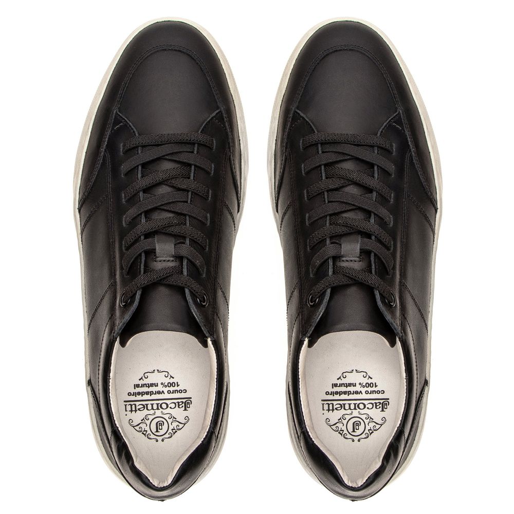 Tênis Casual Couro Preto