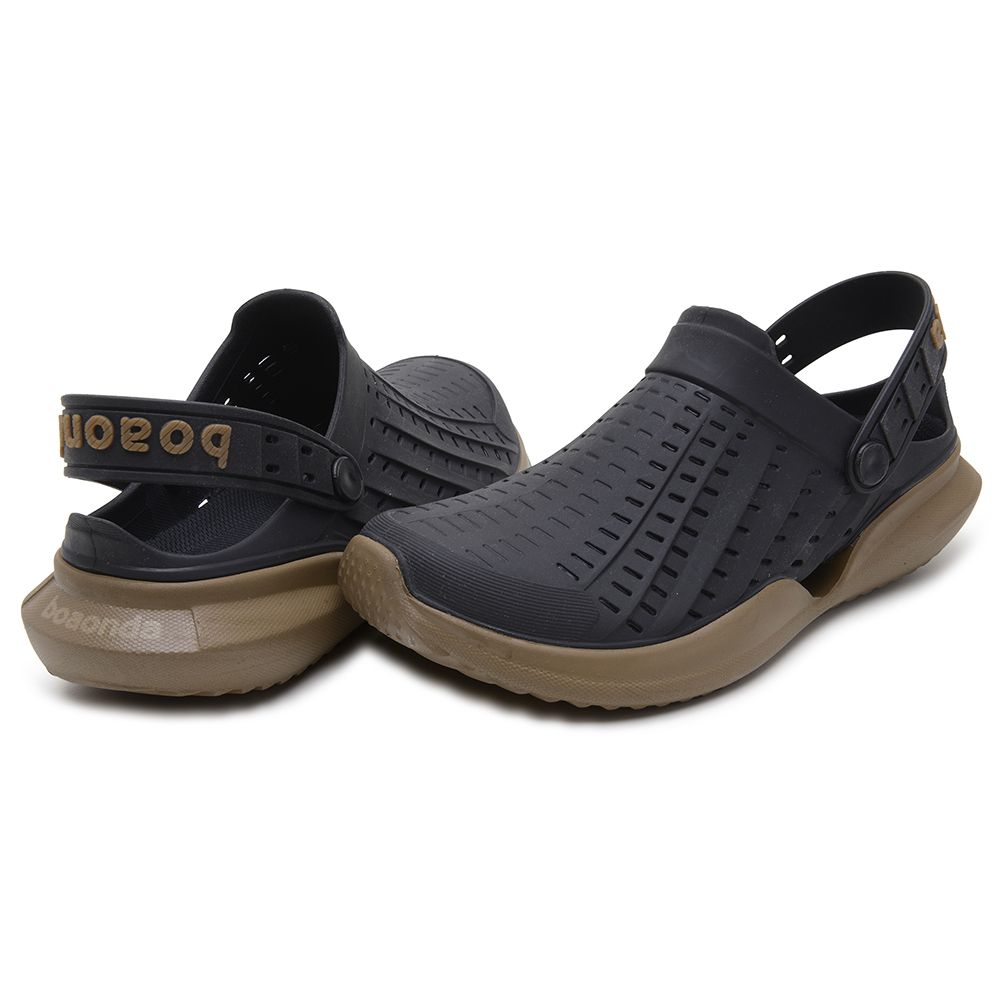 Babuche Masculino Boa Onda Flow TR Comfortech com Palmilha - Preto/Crepe