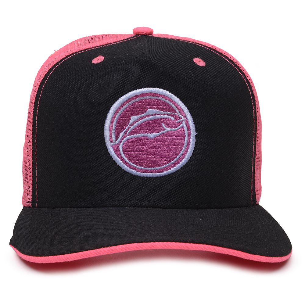 Boné Rancho do Matuto Patch Bordado Premium Tela Respirável Proteção - Preto/Pink